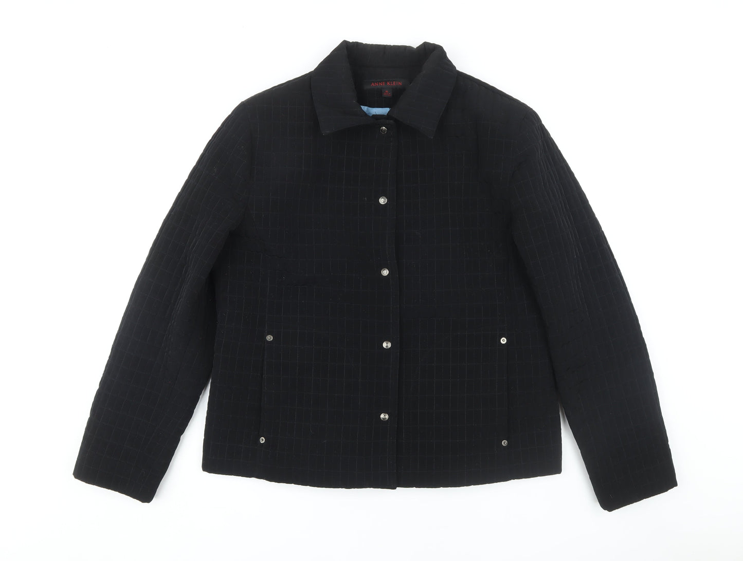 Anne Klein Women's Black Check Jacket XL