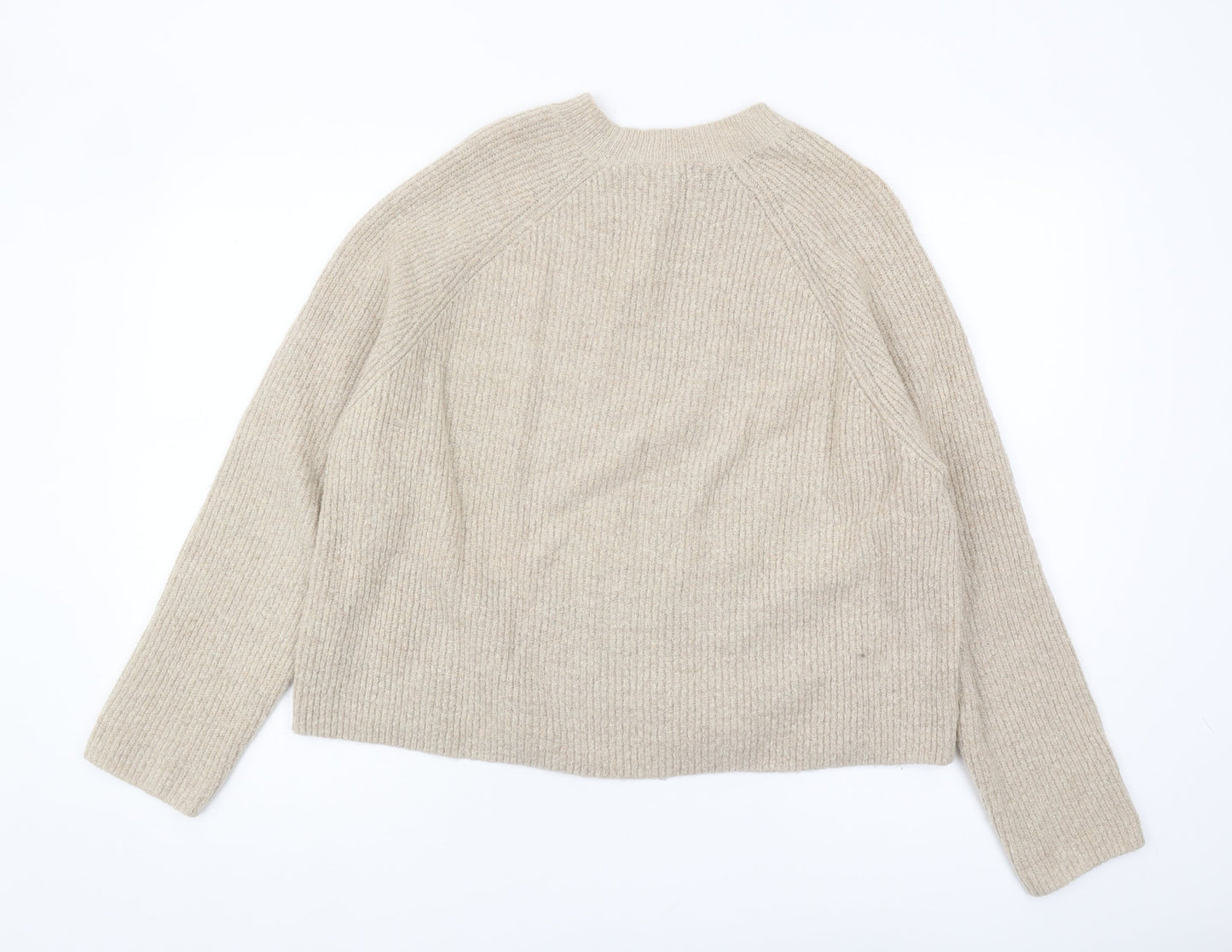 ASOS Women's Beige Crew Neck Pullover Jumper Size 8
