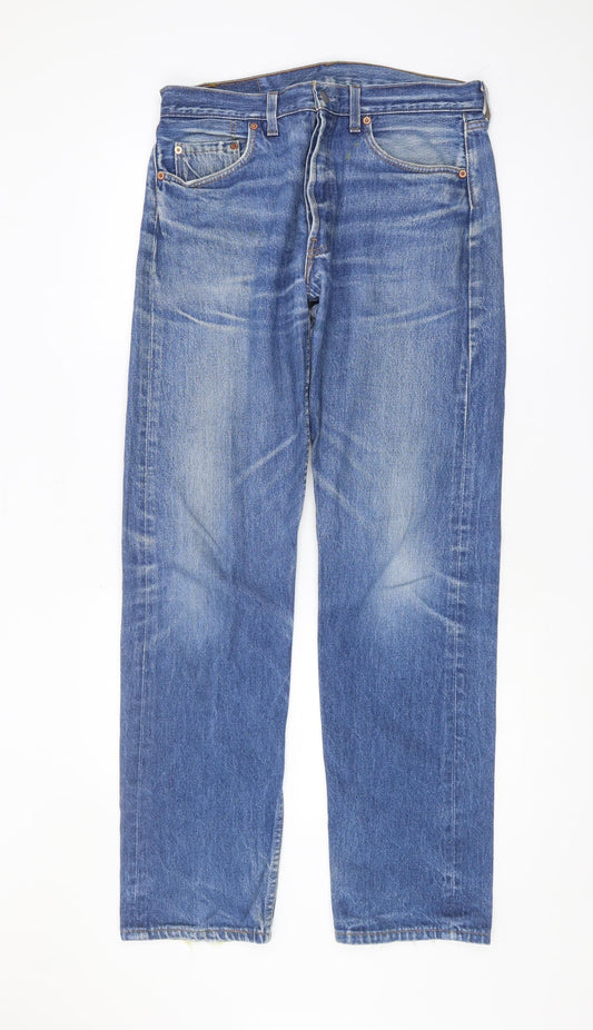 Levi's Men's Blue Straight Jeans - 34 Regular Fit