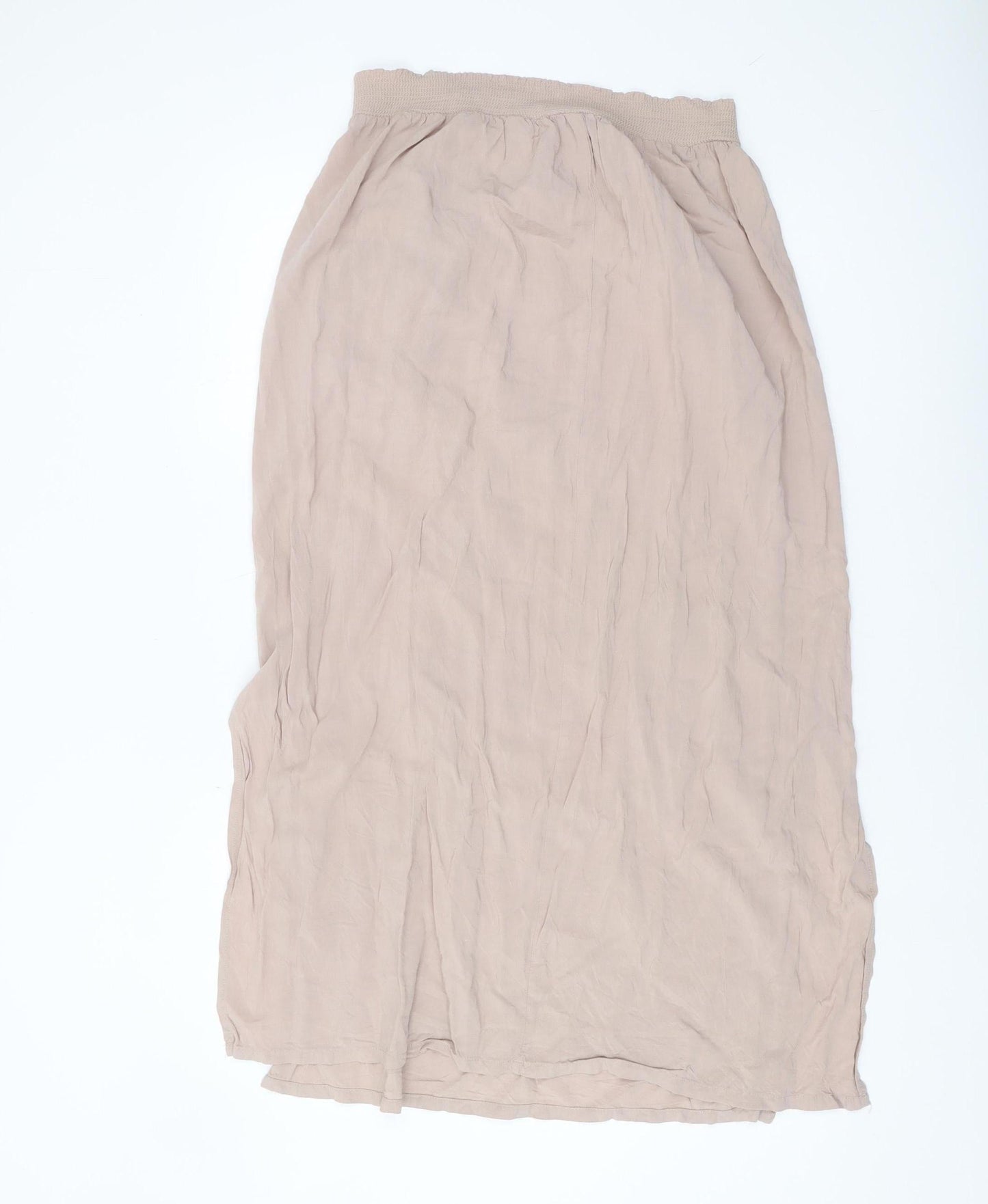 New Look Women's Beige Peasant Midi Skirt, Size 8