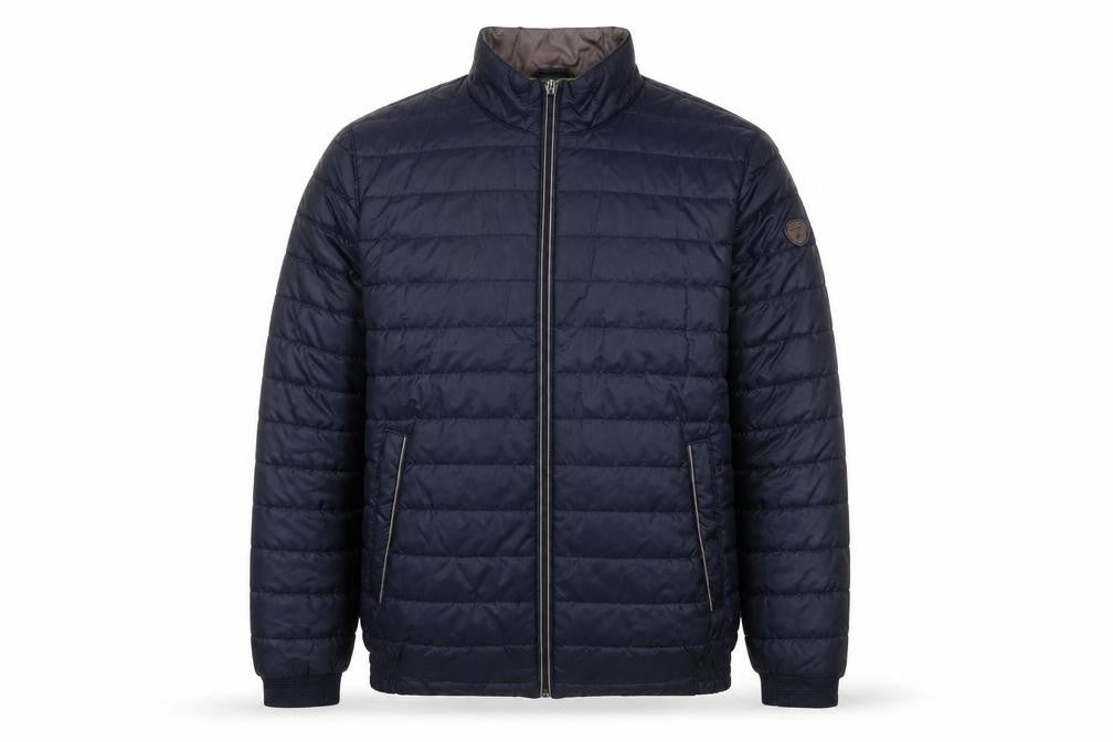 Benetti Men's XL Blue Puffer Jacket - Casual Style
