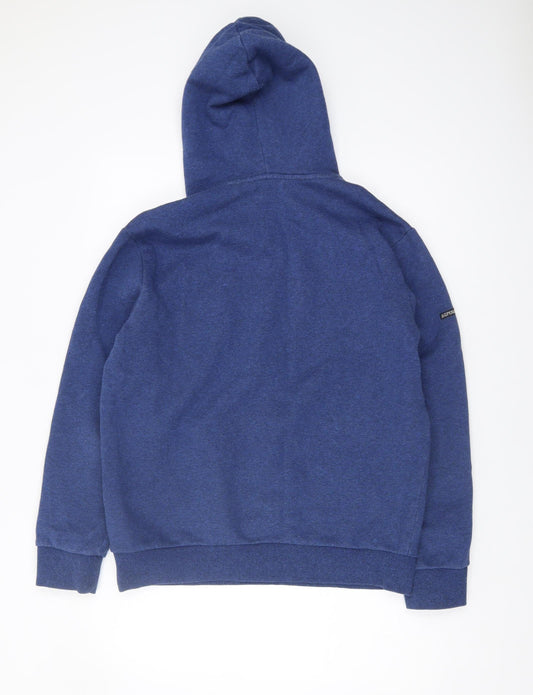 Superdry Men's Blue Pullover Hoodie - Size L