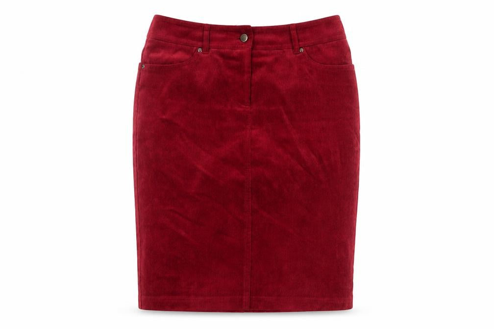 Country Casuals Petite Red Straight & Pencil Skirt, Size 10