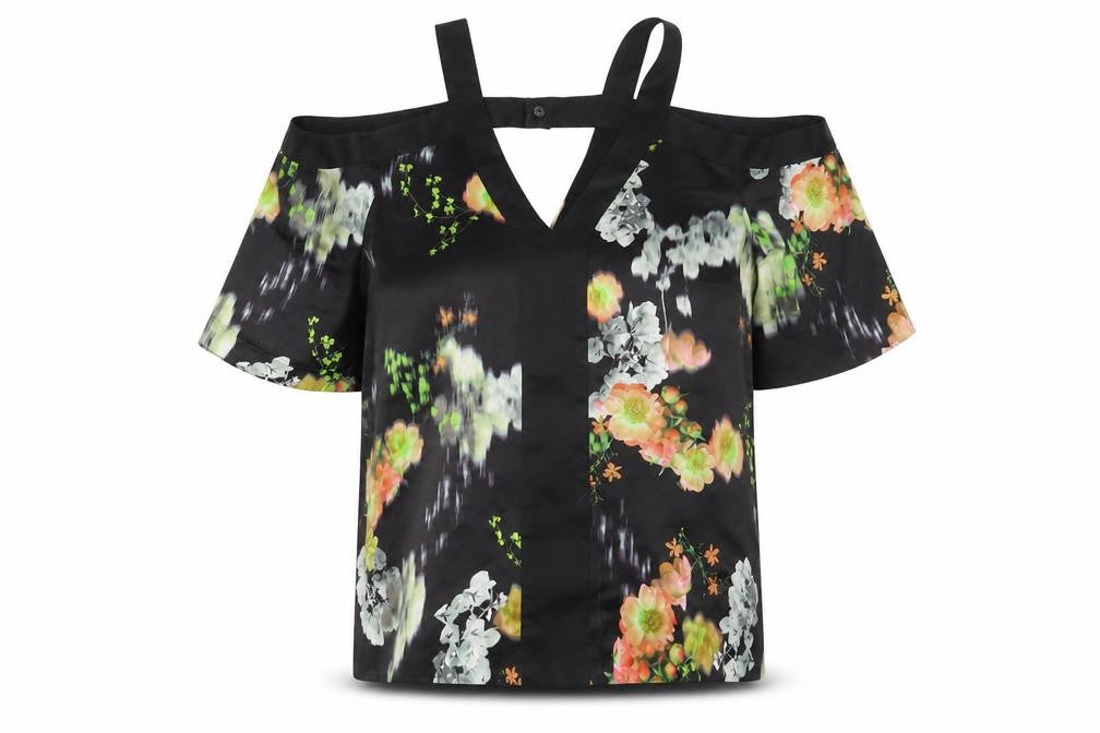 Womens UK Size 10 Whistles Black Polyester Blouse