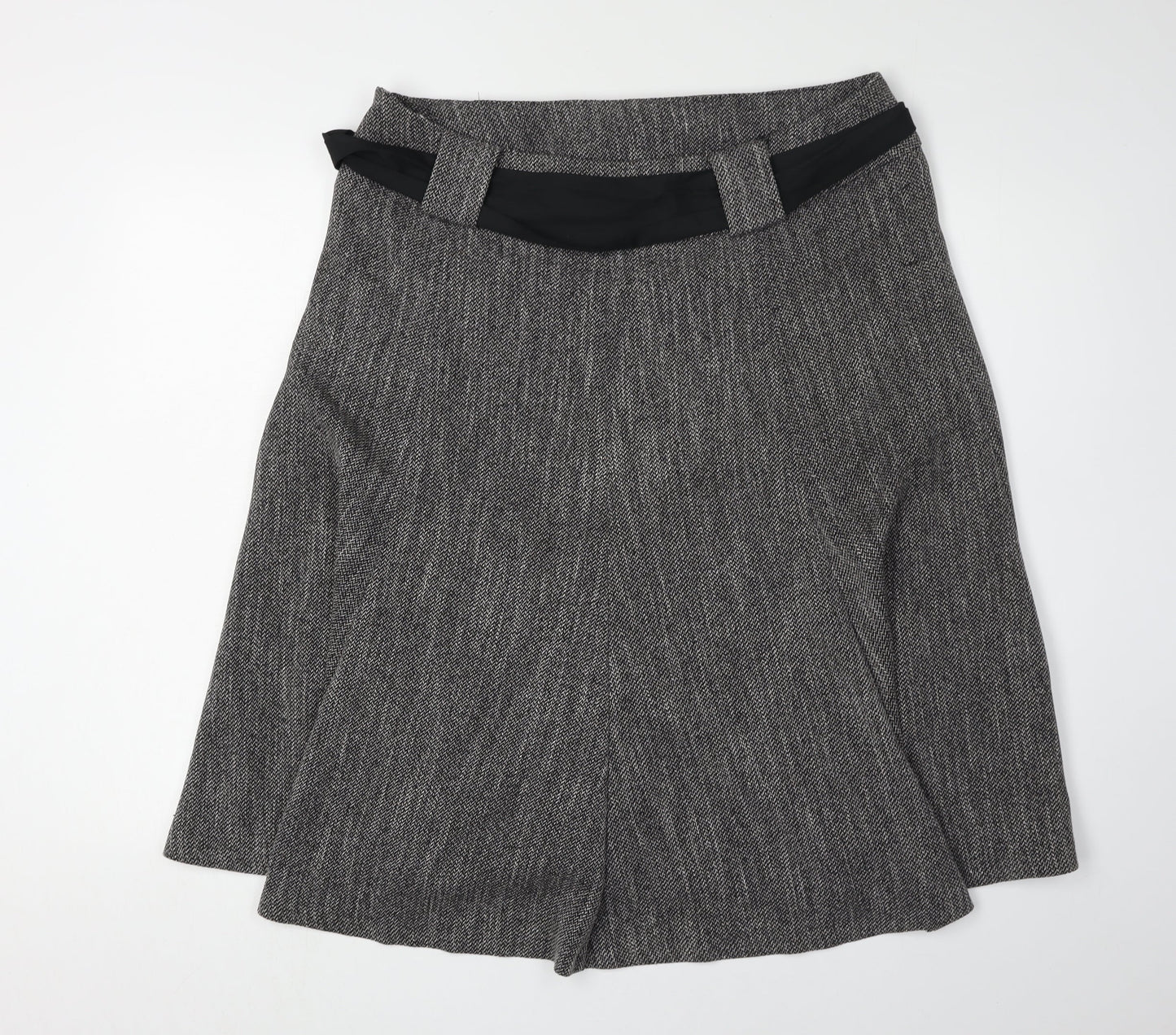 Klass Collection Women's Black Herringbone Skirt, Size 16