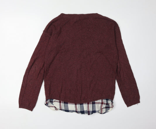 FatFace Women's Red Pullover Jumper Size 6