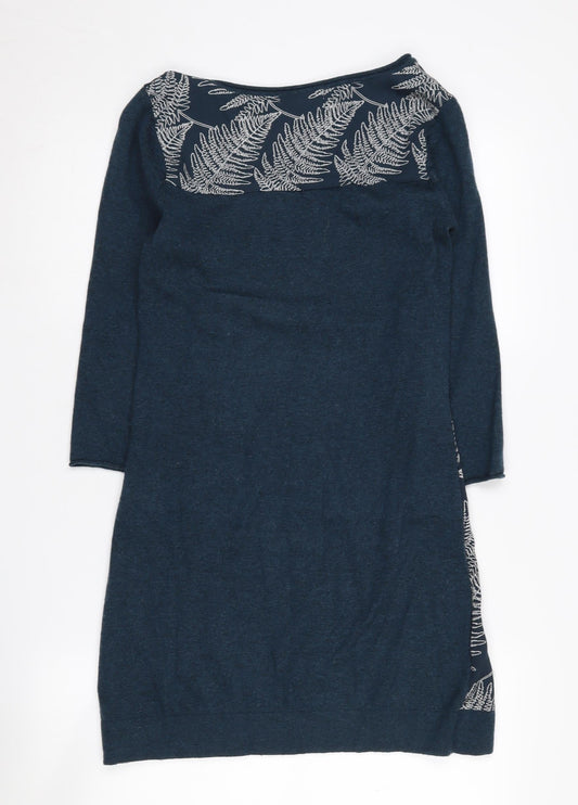 White Stuff Women’s Blue Floral Dress - Size 8