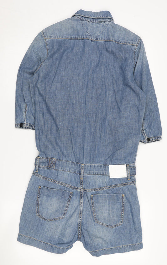 Hilfiger Denim Blue XS Women's 3/4 Sleeve Playsuit