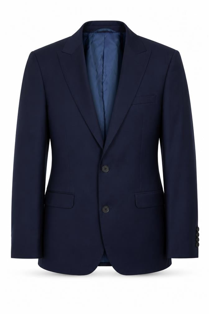 Mens 34 Chest Regular DKNY Blue Two-Button Blazer