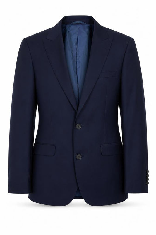 Mens 34 Chest Regular DKNY Blue Two-Button Blazer