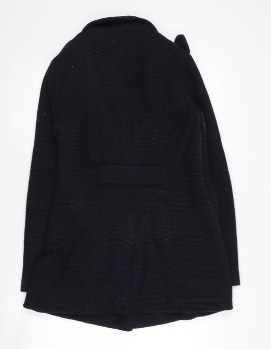A&G Women's Black Wool Blend Pea Coat Size S