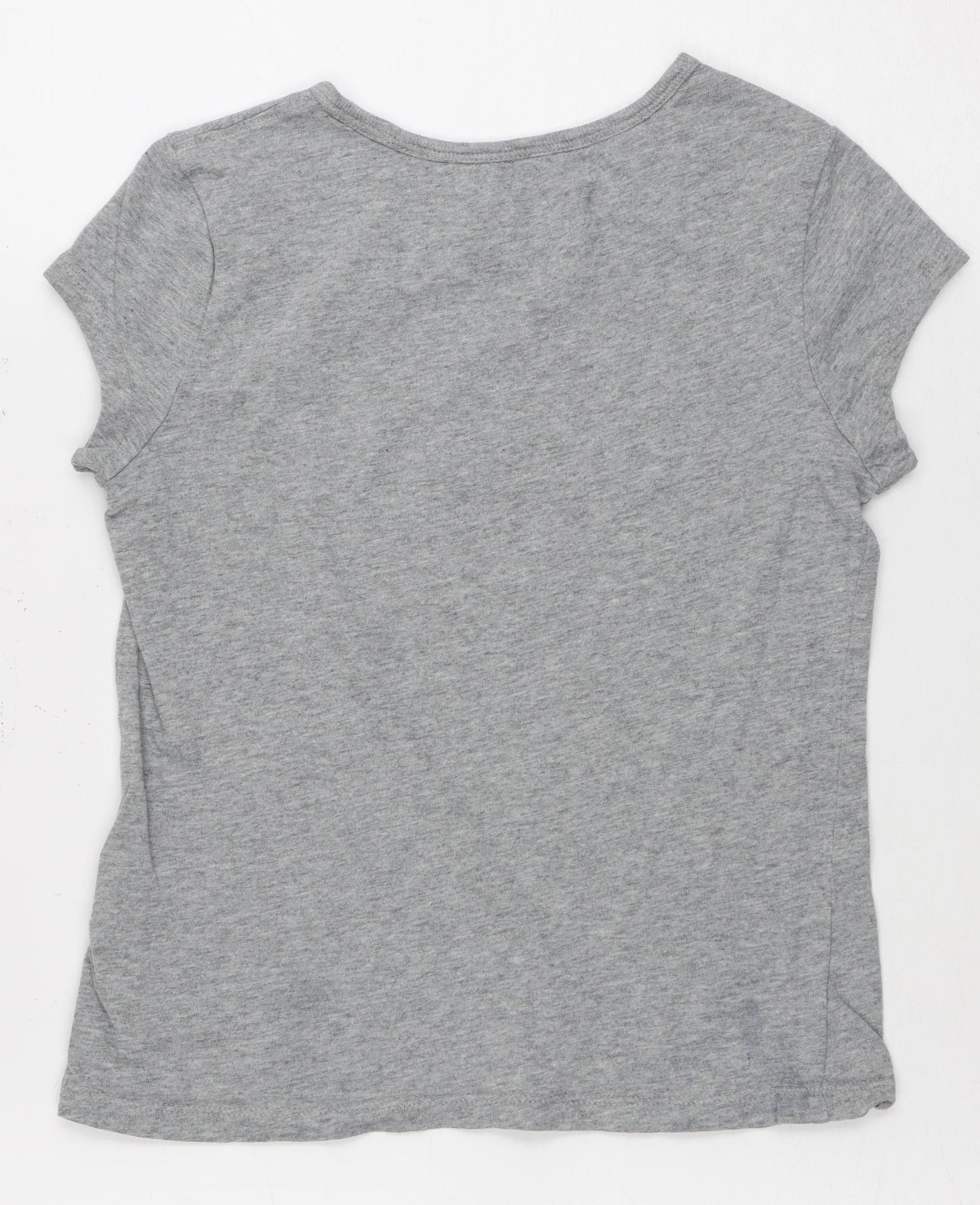 Tommy Hilfiger Girls Grey Graphic T-Shirt M
