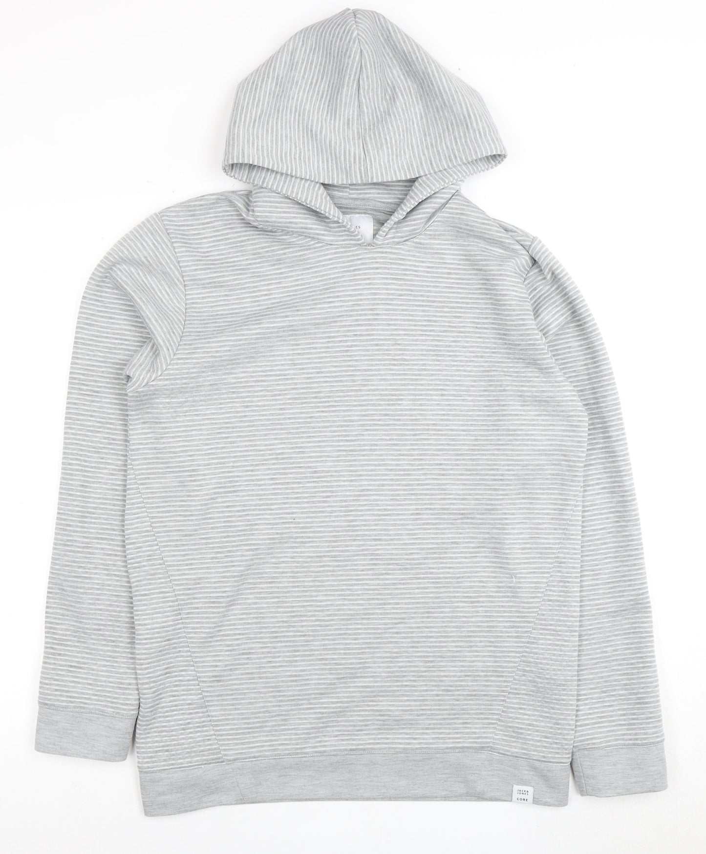 Jack & Jones Men's Grey Pullover Hoodie M