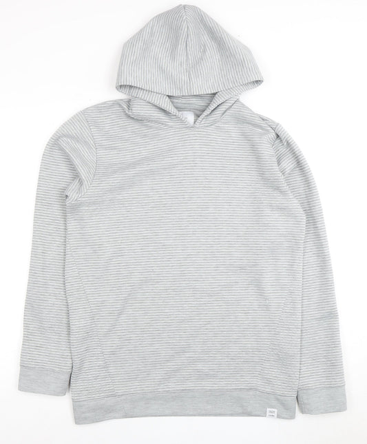 Jack & Jones Men's Grey Pullover Hoodie M