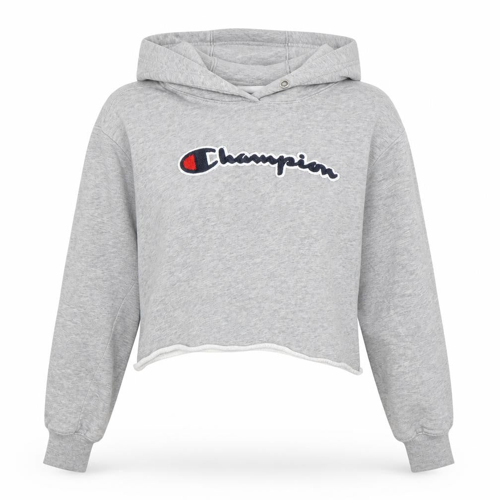 Womens UK S Regular Champion Grey Pullover Hoodie
