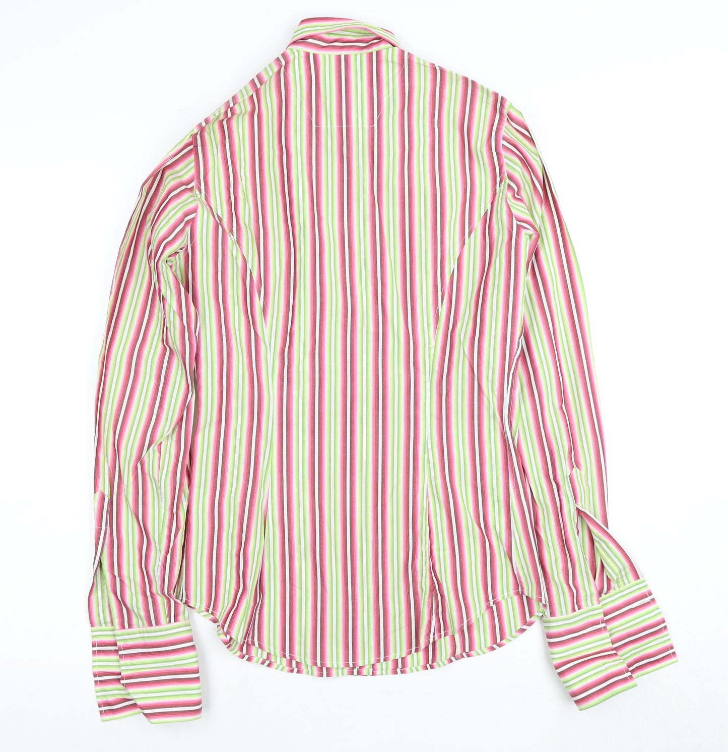 TM Lewin Women's Striped Button-Up Shirt Multicoloured Size 8