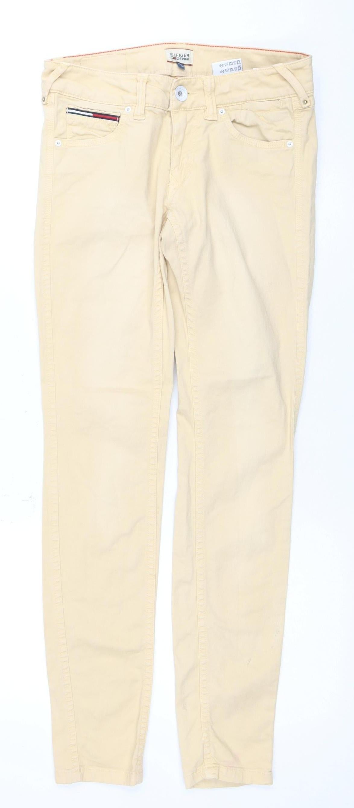 Tommy Hilfiger Women's Beige Straight Jeans 26/30