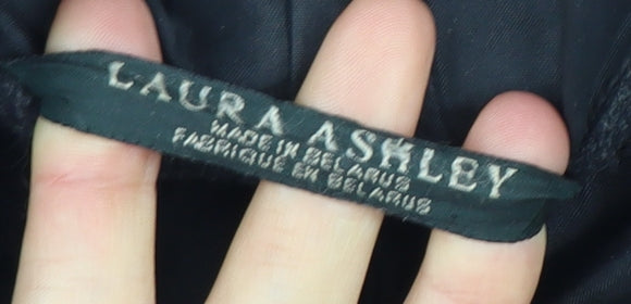 Laura Ashley Women's Black Hooded Jacket M