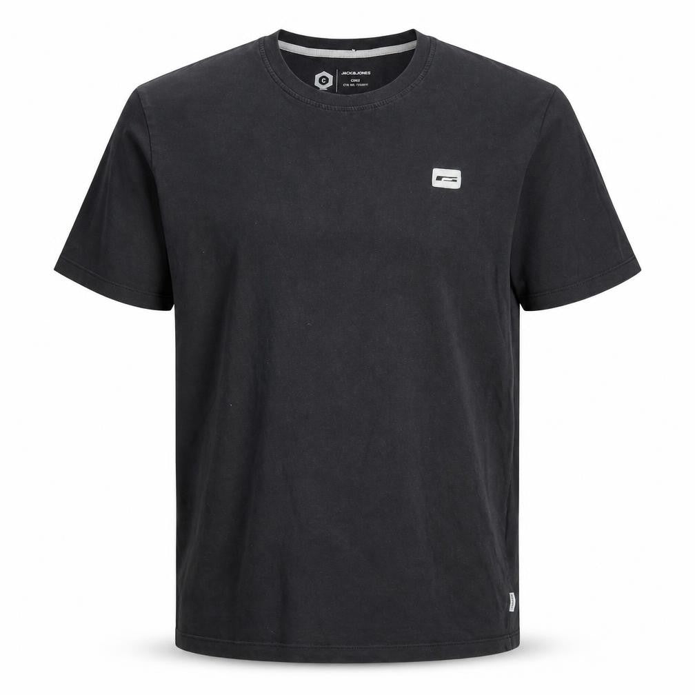 Mens UK Size M JACK & JONES Black  Cotton T-Shirt