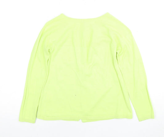 Joules Girls Green Cardigan 10 Years Acrylic Cotton