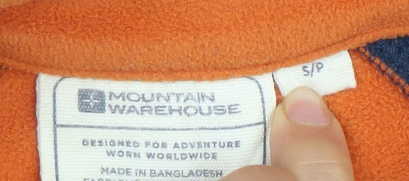 Mountain Warehouse Men's S Orange Fleece Pullover Sweatshirt
