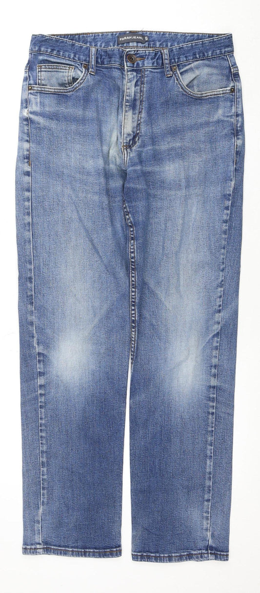 Farah Men's Blue Denim Jeans Size 32x30