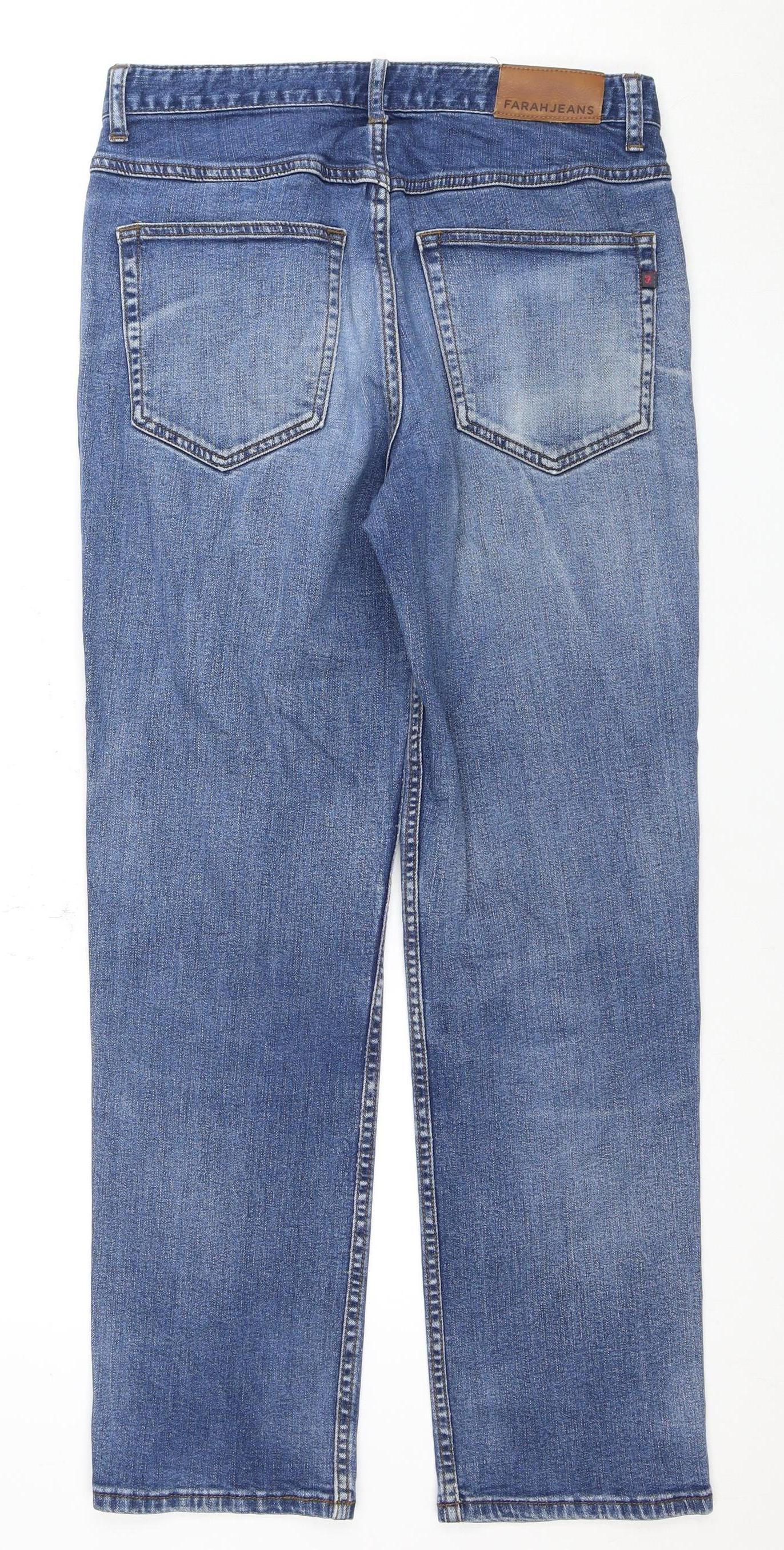 Farah Men's Blue Denim Jeans Size 32x30