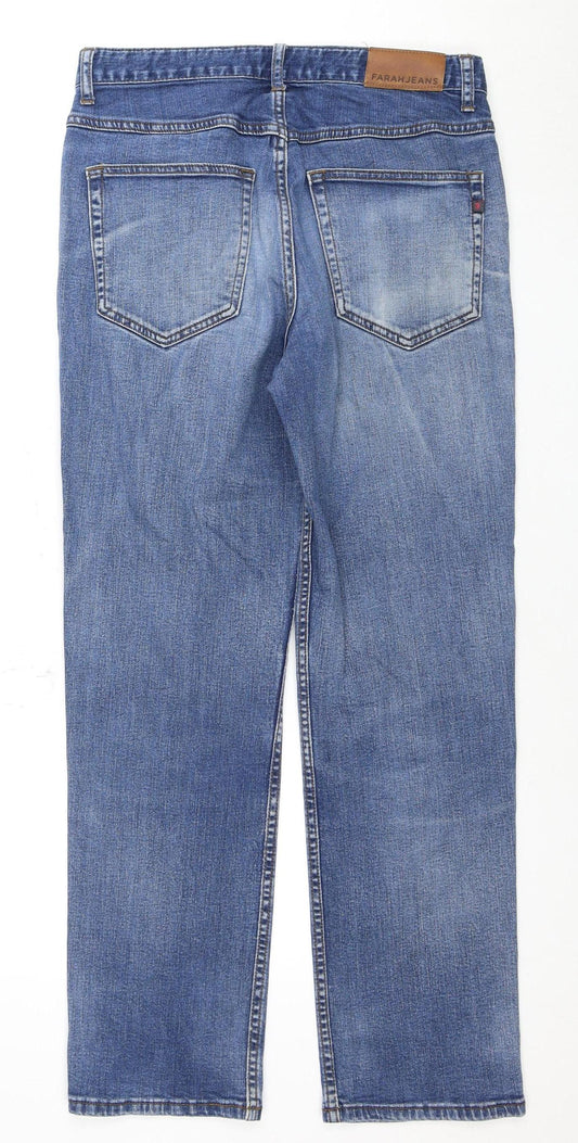 Farah Men's Blue Denim Jeans Size 32x30