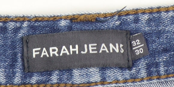 Farah Men's Blue Denim Jeans Size 32x30