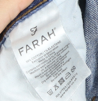 Farah Men's Blue Denim Jeans Size 32x30