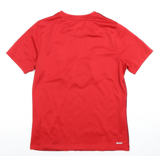 New Balance Boys Red Football Jersey T-Shirt Size 14