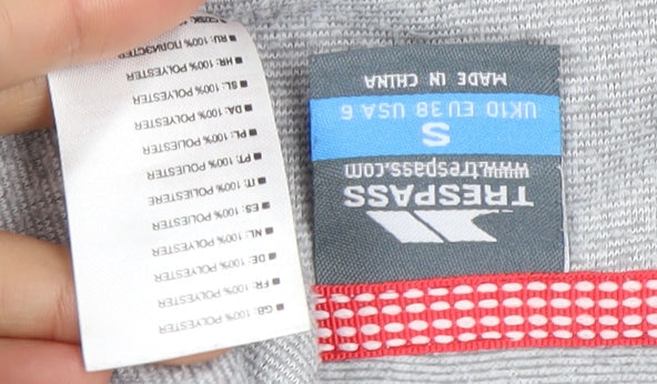 Trespass Grey Pullover Unisex Sweatshirt, Size 6, High Neck