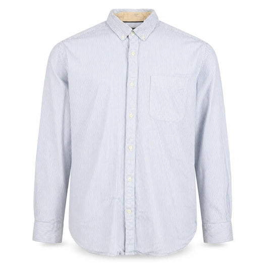 Jack & Jones Men's Blue Striped Medium Dress Shirt