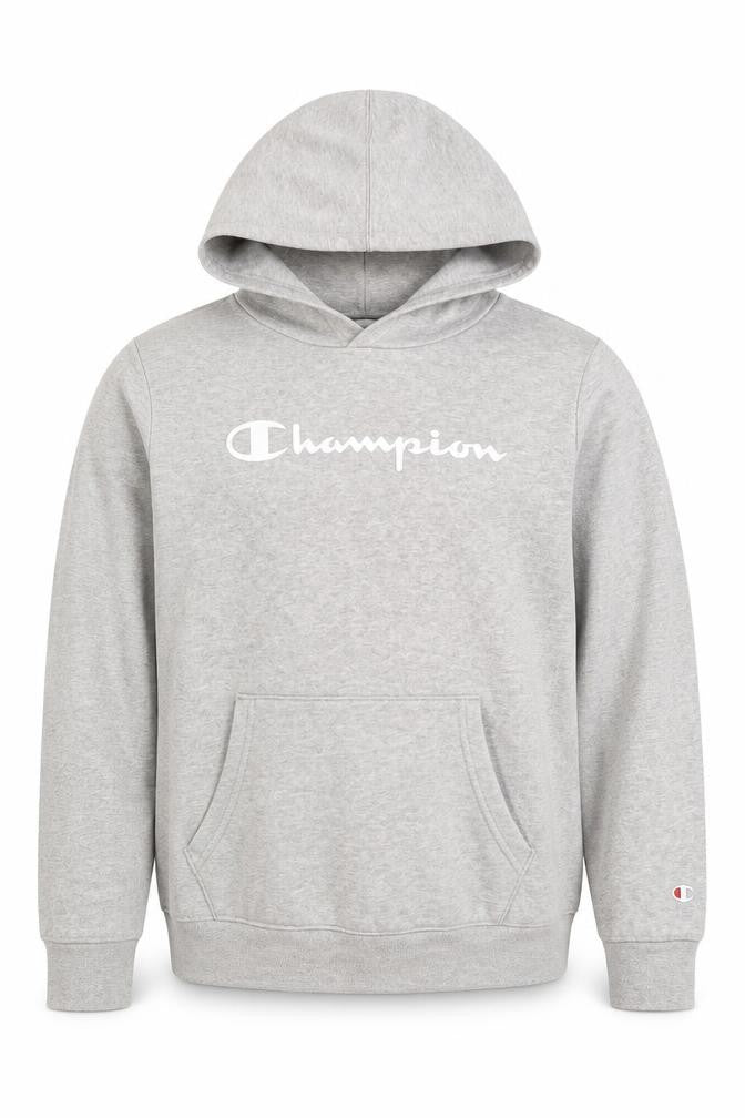 Champion Boys Grey XL Logo Pullover Hoodie