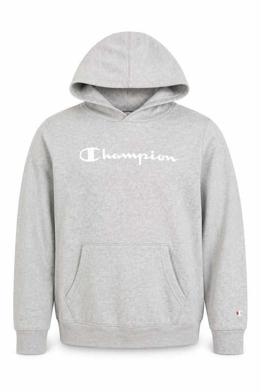 Champion Boys Grey XL Logo Pullover Hoodie