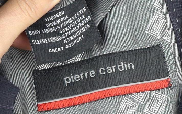 Pierre Cardin Men's Blue Striped Blazer, 42S