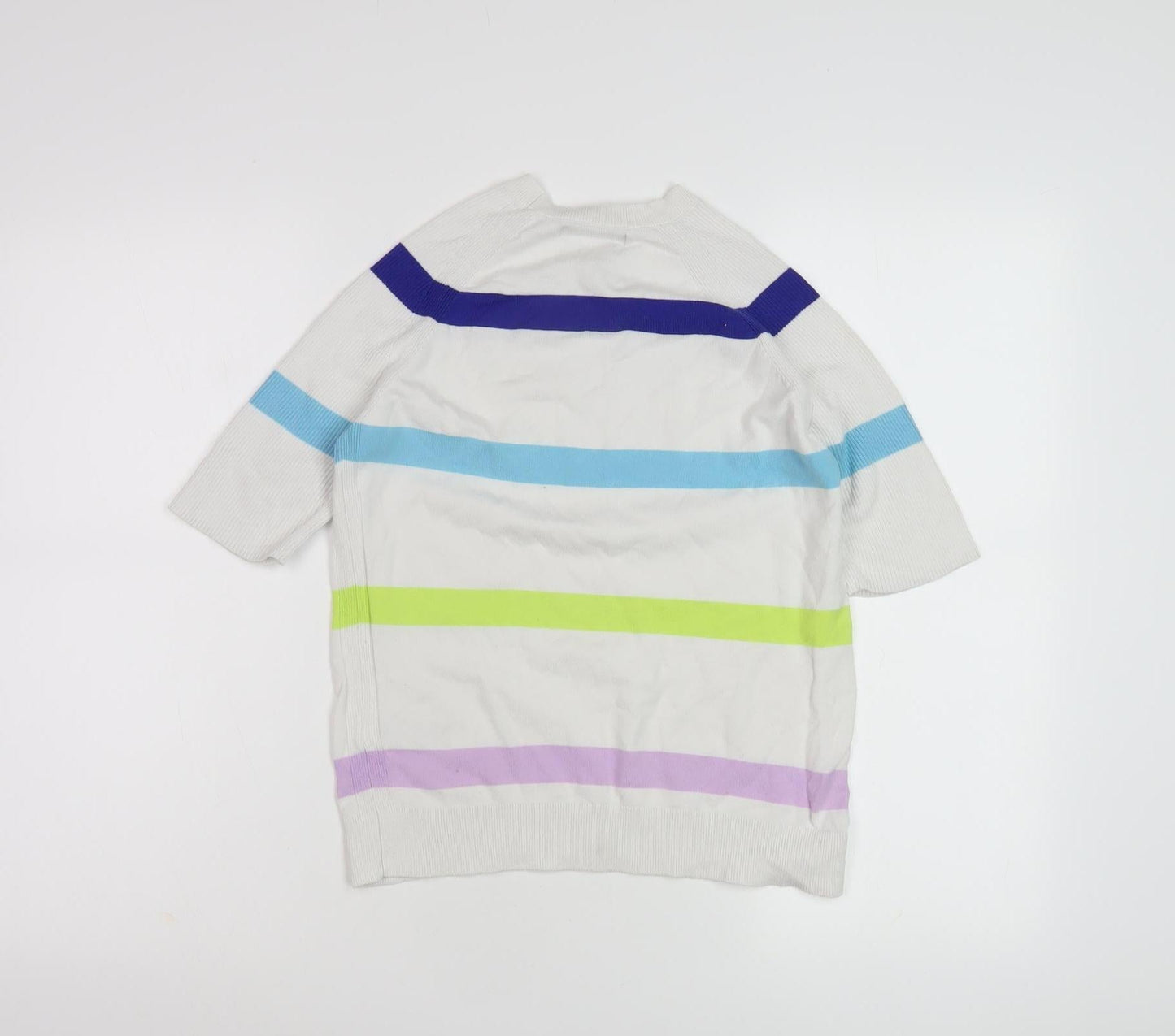 Marks and Spencer Women's Multicoloured Striped Pullover - S