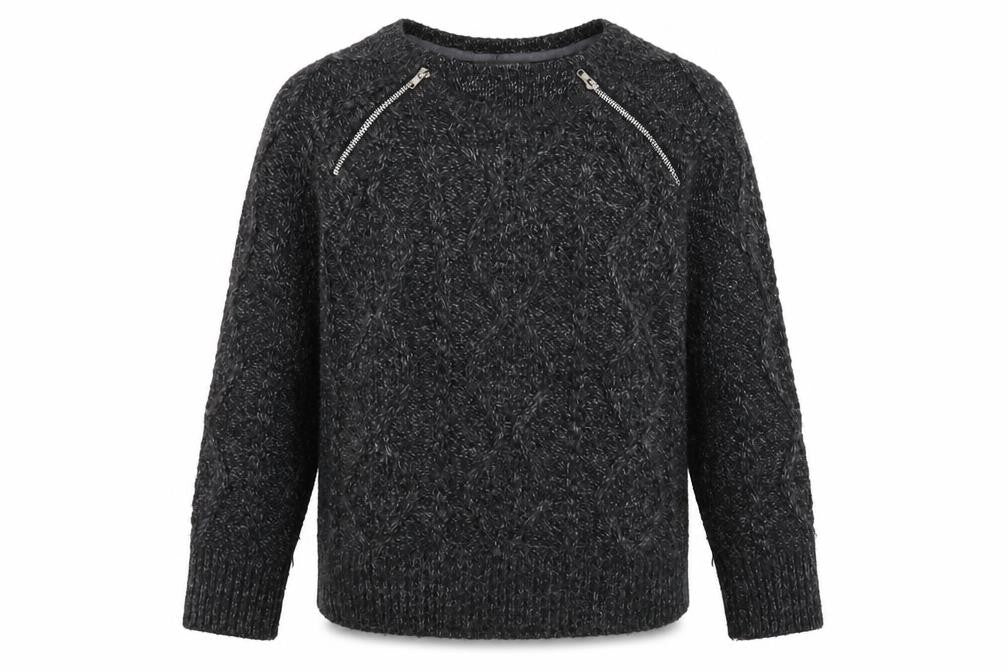 Marks and Spencer Women's Black Crew Neck Pullover Jumper M