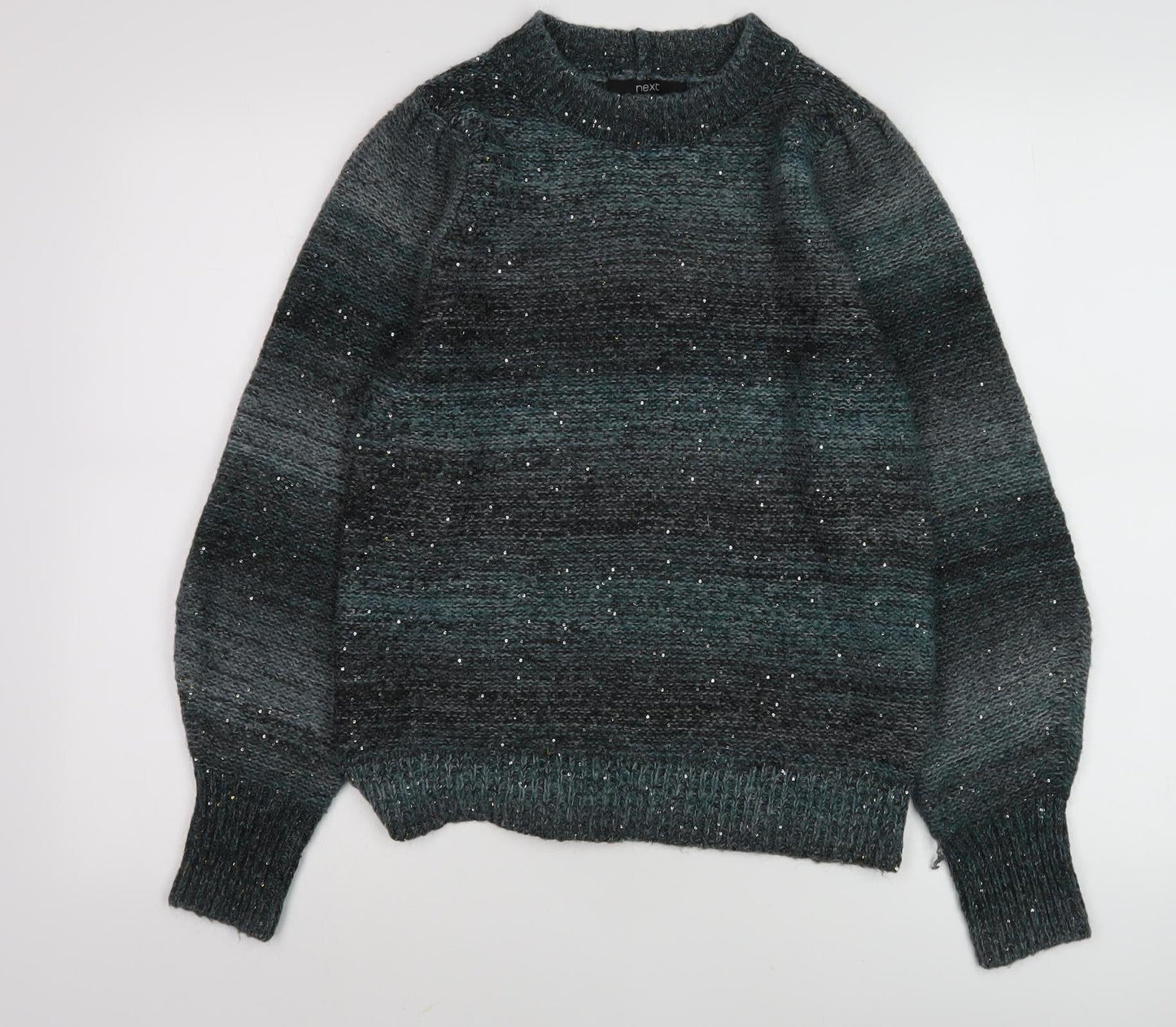 Next Women's Grey Sequin Pullover Jumper M