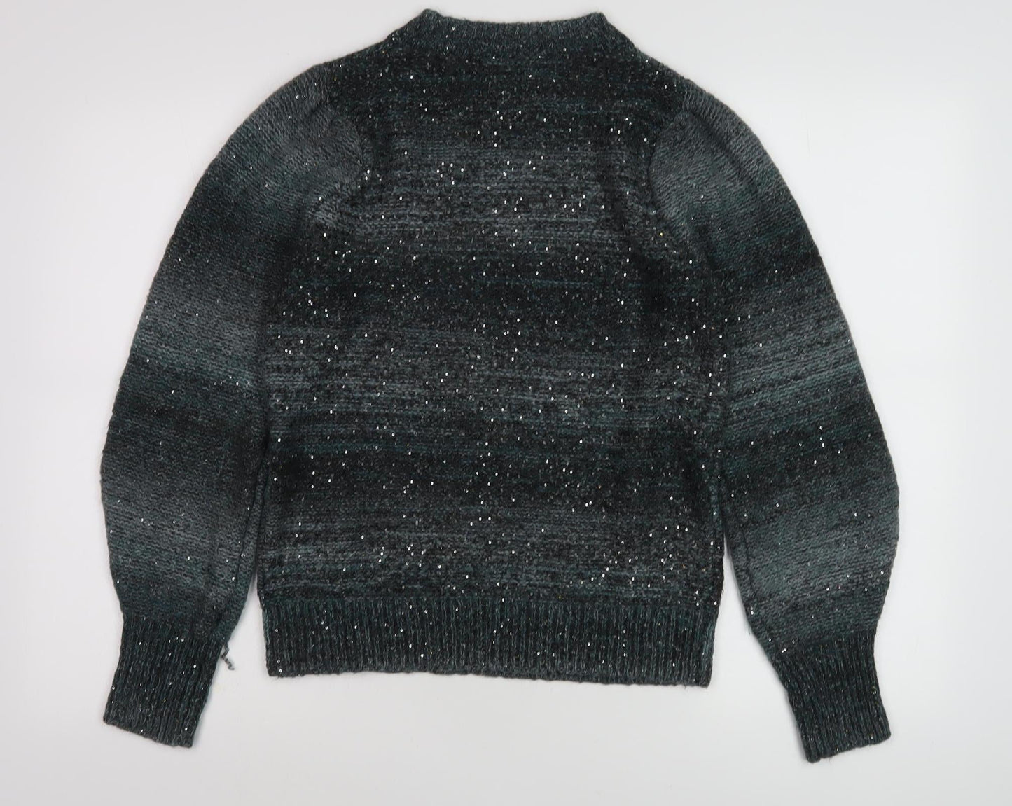 Next Women's Grey Sequin Pullover Jumper M