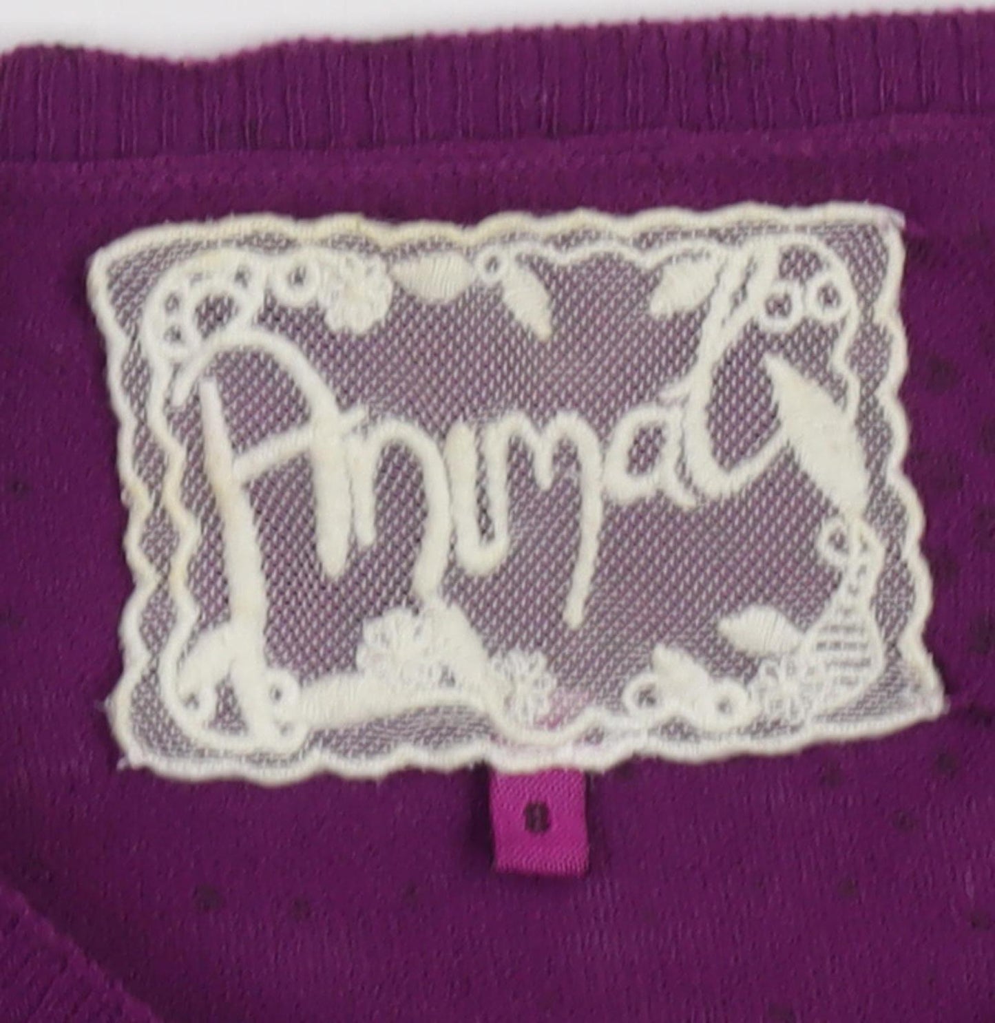 Animal Women's Purple Long Sleeve Cardigan