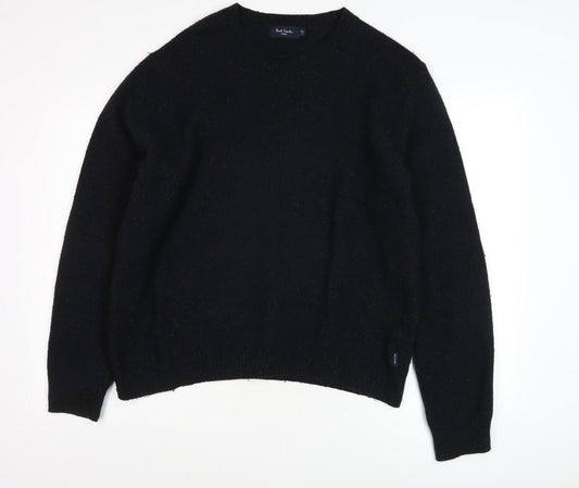 Paul Smith Men's Black Wool Pullover Jumper, M, Casual