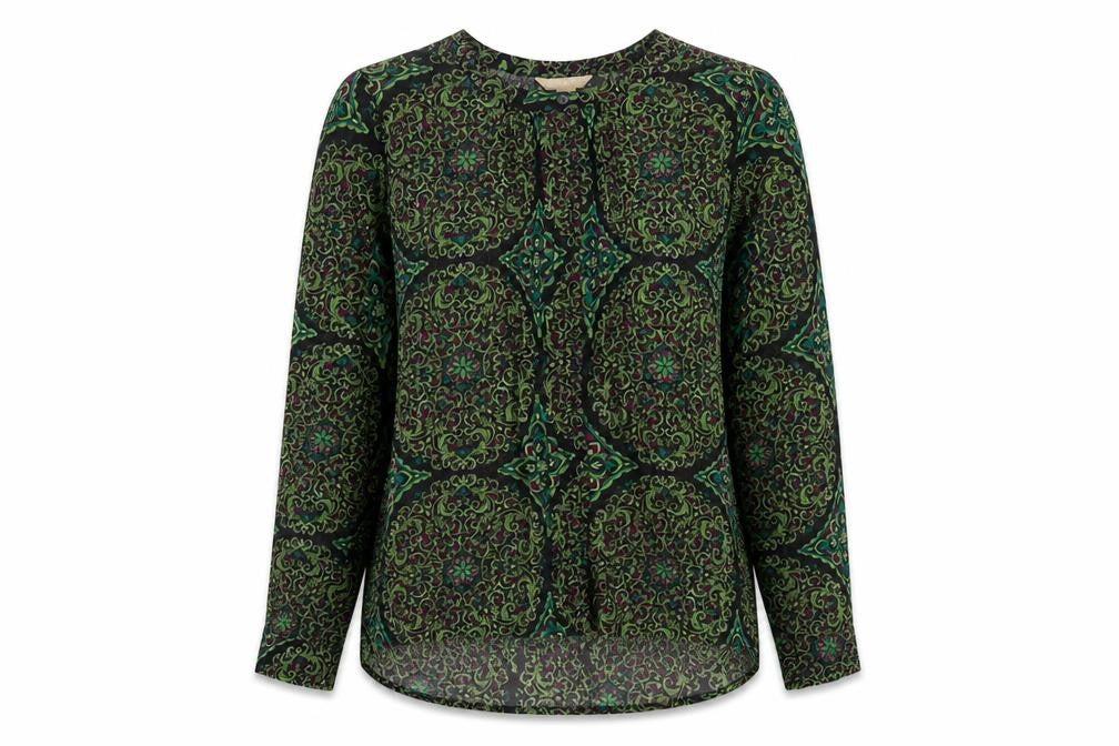 Womens UK Size M Banana Republic Multicoloured Polyester Blouse