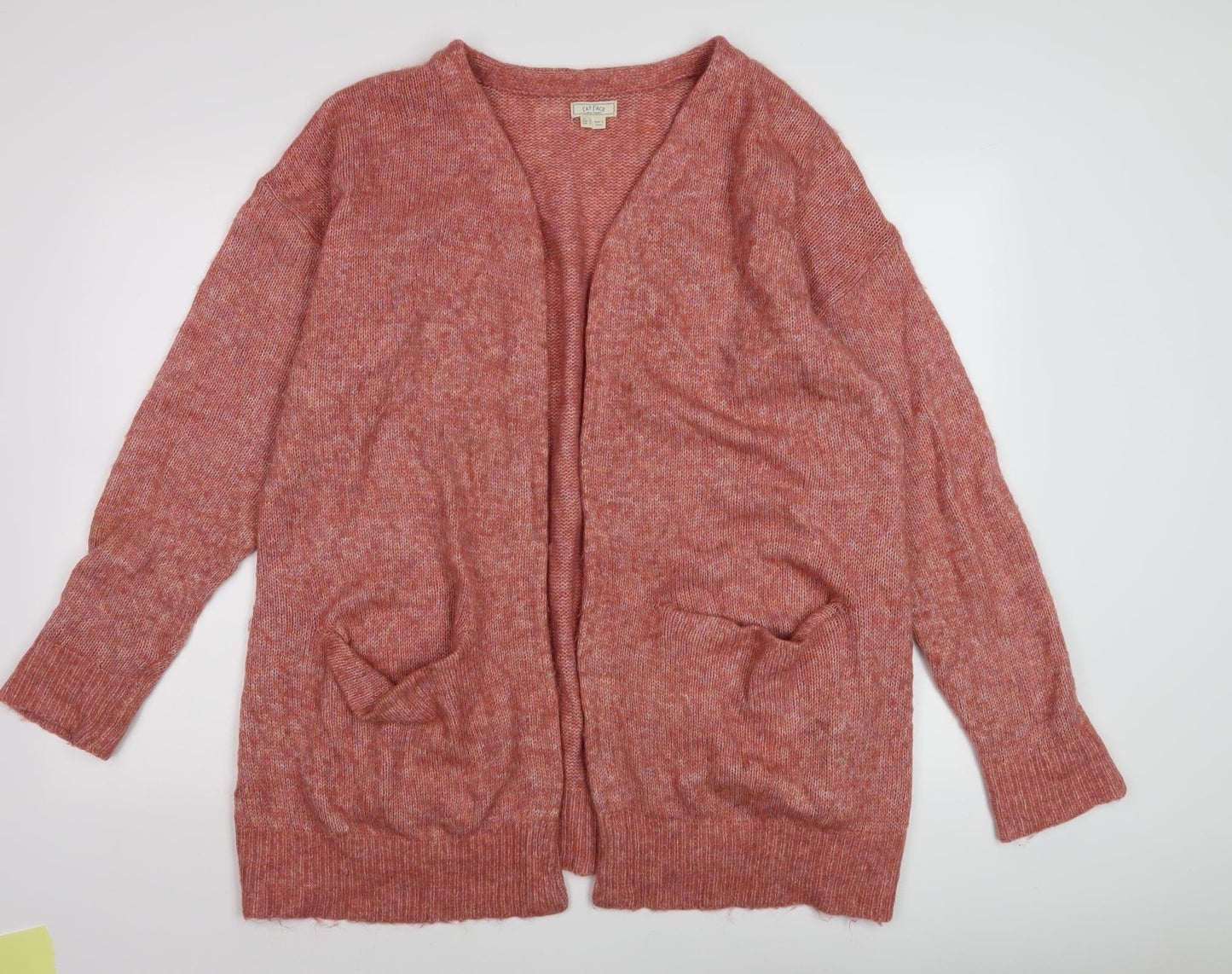 Fat Face Women's Pink Cardigan - Size 16, Knit Open