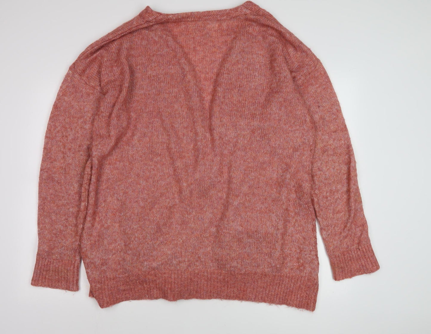 Fat Face Women's Pink Cardigan - Size 16, Knit Open