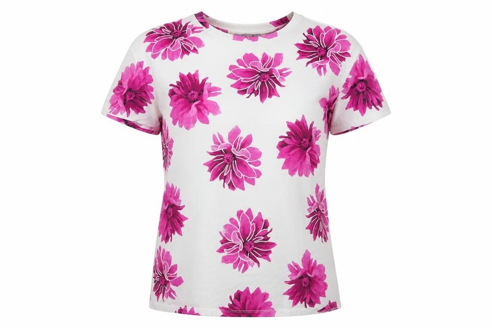 Marks and Spencer Women's Multicoloured Floral T-Shirt, Size 14