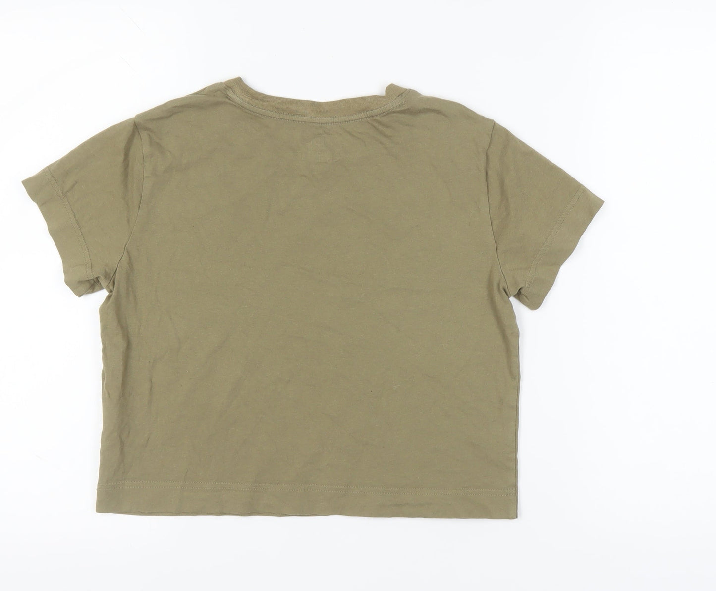 Victoria's Secret PINK Women's Olive T-Shirt - Size S