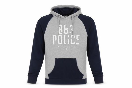 883 Police Men's Grey Pullover Hoodie, Size S