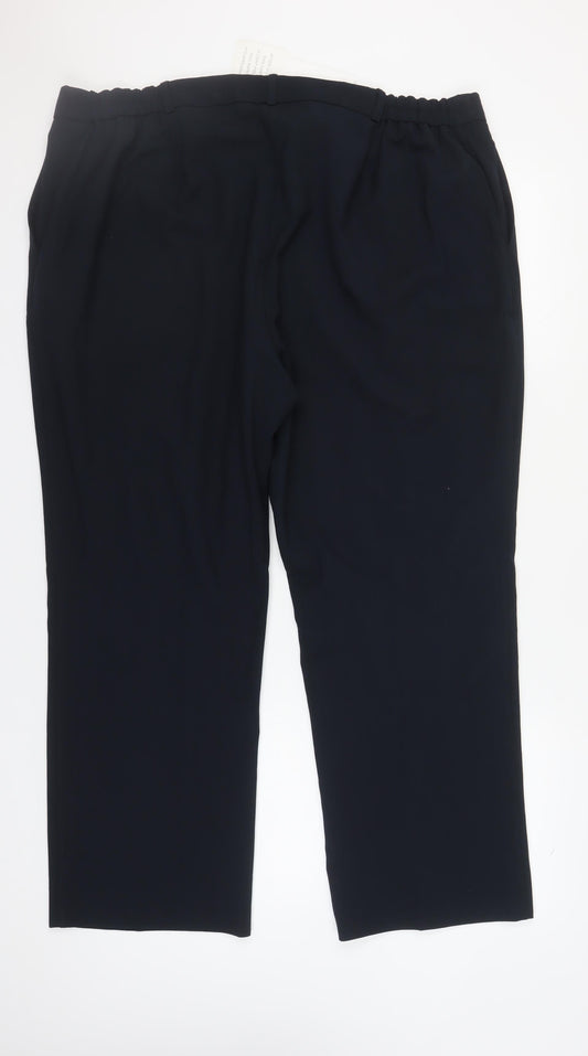 Essential Collection Women's Blue Plus Size Trousers