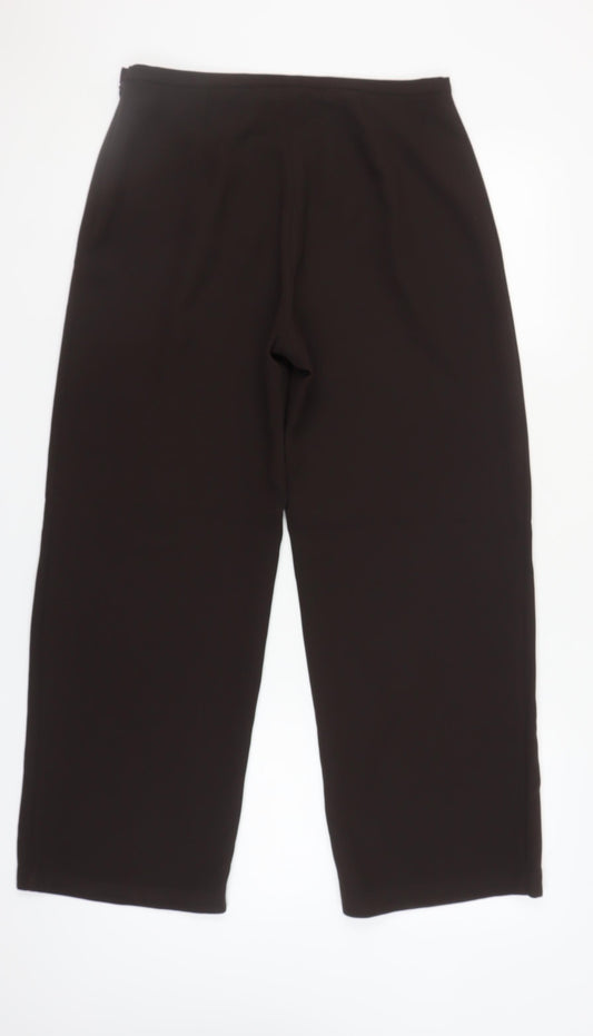 Amaranto Women's Black Trousers Size 14